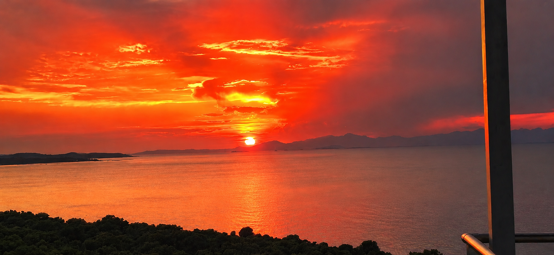 Sunset from the balcony